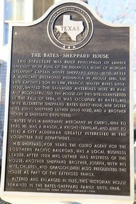 The Bates-Sheppard House Marker image. Click for full size.