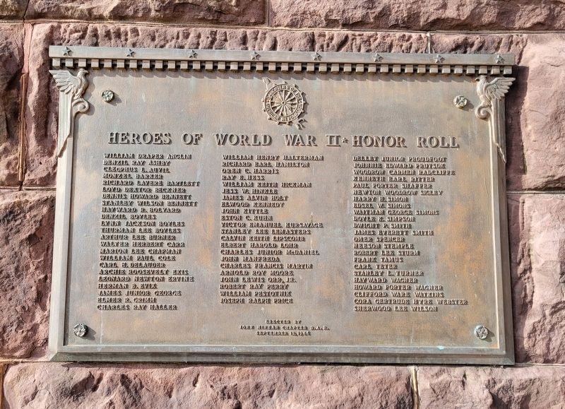 Heroes of World War II ☆ Honor Roll Marker image. Click for full size.