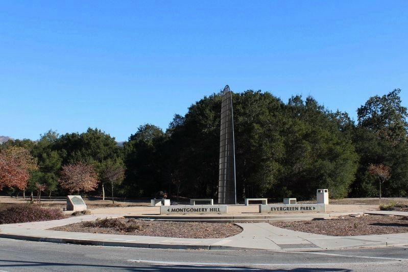 Montgomery Hill Marker & Evergreen Aviation Monument image. Click for full size.