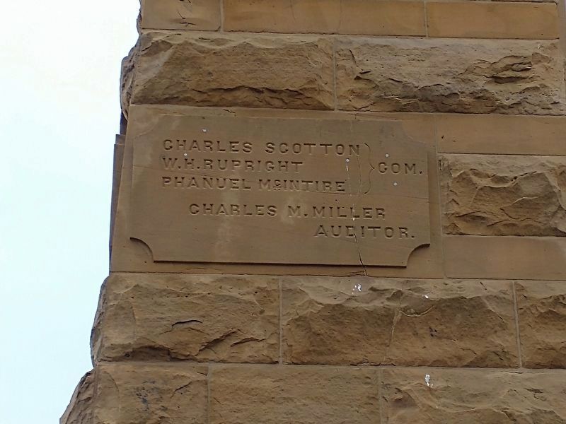 Wells County Courthouse Cornerstone image. Click for full size.
