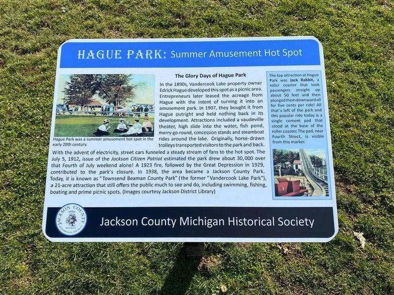 Hague Park: Summer Amusement Hot Spot Marker. Click for full size. Hague Park: Summer Amusement Hot Spot Marker image. Click for full size.