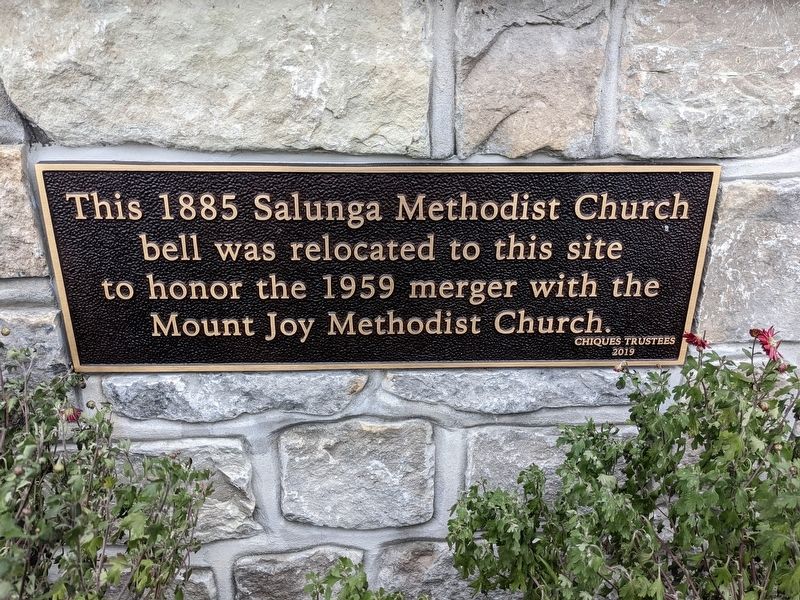 Salunga Methodist Church Bell Marker image. Click for full size.