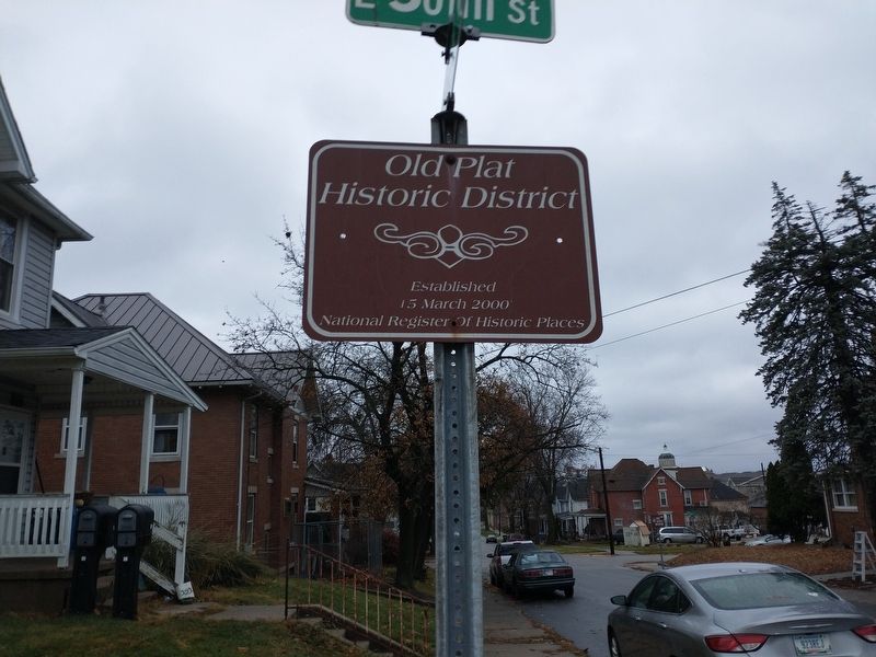 Old Plat Historic District Marker image. Click for full size.