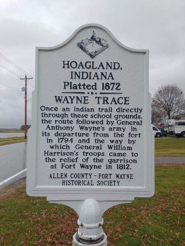 Hoagland, Indiana Marker image. Click for full size.