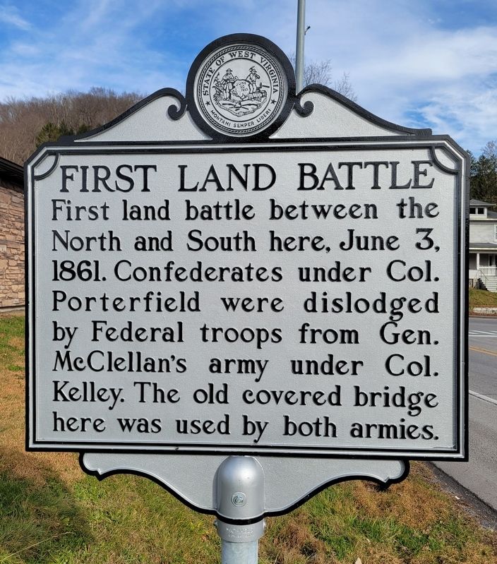 First Land Battle Marker image. Click for full size.
