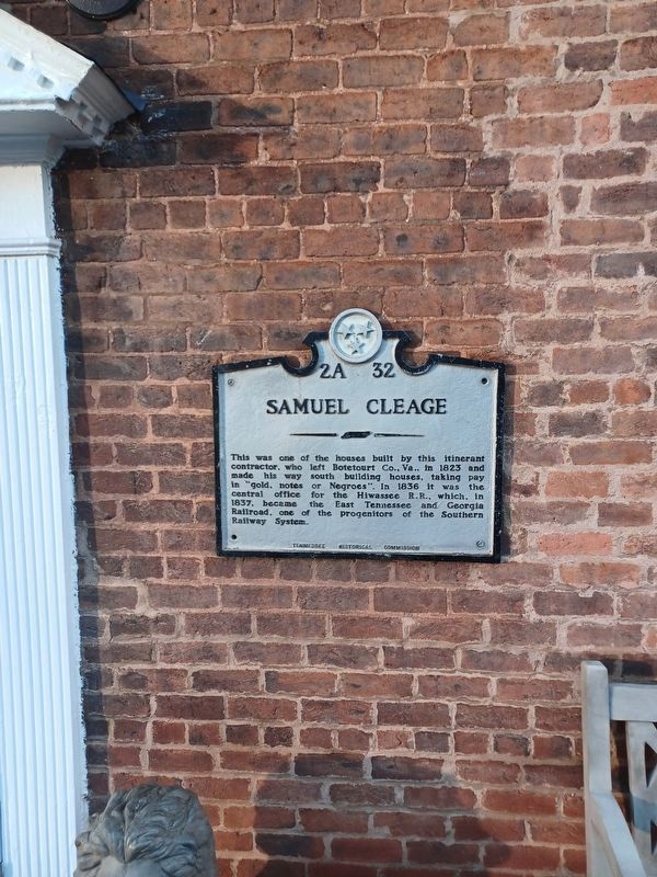 Samuel Cleage Marker. Click for full size. Samuel Cleage Marker image. Click for full size.