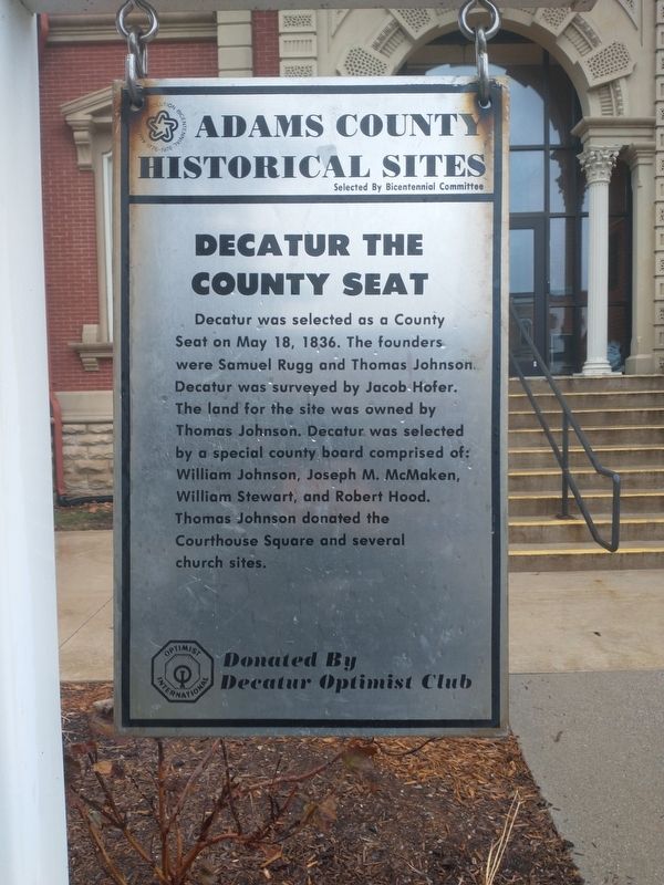 Decatur The County Seat Marker image. Click for full size.
