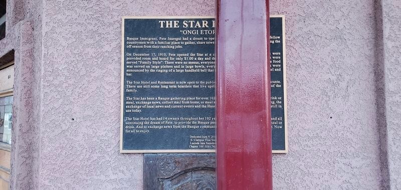 The Star Hotel Marker. Click for full size. The Star Hotel Marker image. Click for full size.