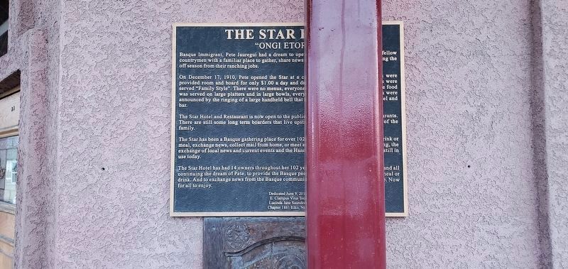 The Star Hotel Marker image. Click for full size.