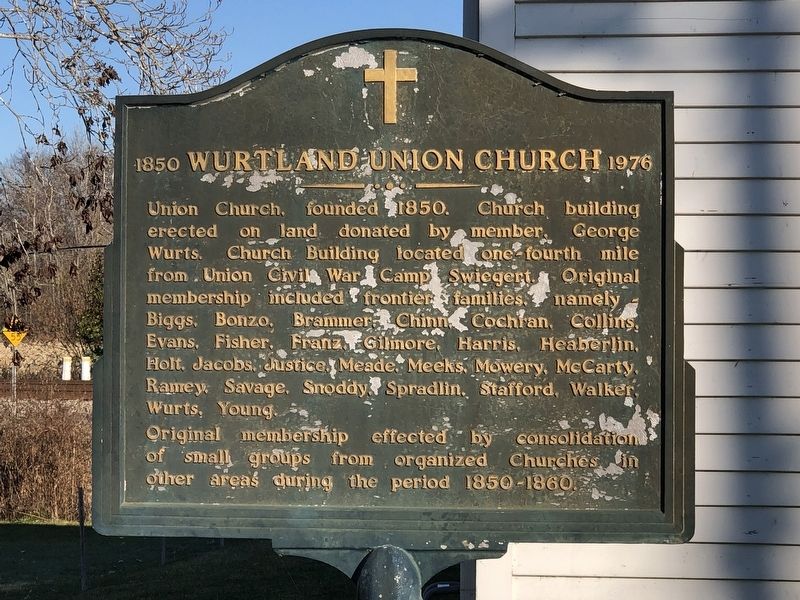 Wurtland Union Church Marker image. Click for full size.