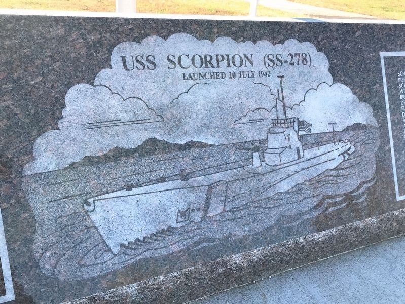 USS Scorpion (SS-278) Marker image. Click for full size.