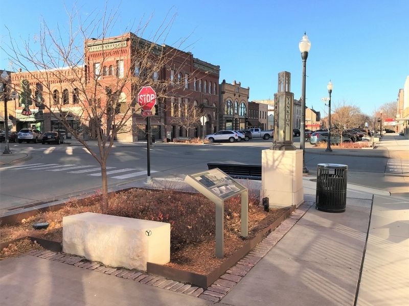 The Intersection of Third & Walnut Marker, from the south image. Click for full size.