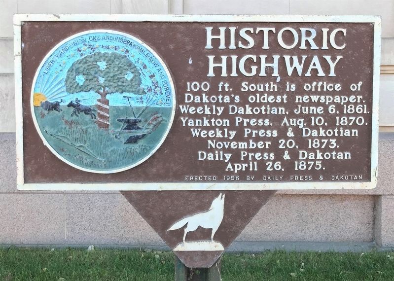 Historic Highway Marker image. Click for full size.