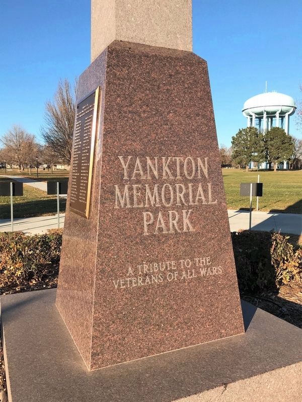 Yankton Memorial Park Marker image. Click for full size.