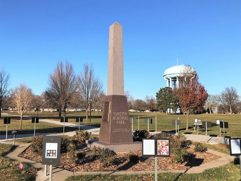 Yankton Memorial Park Marker. Click for full size. Yankton Memorial Park Marker image. Click for full size.