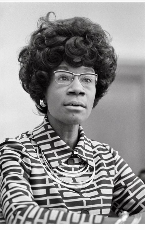 Shirley Chisholm c. 1972 image. Click for full size.