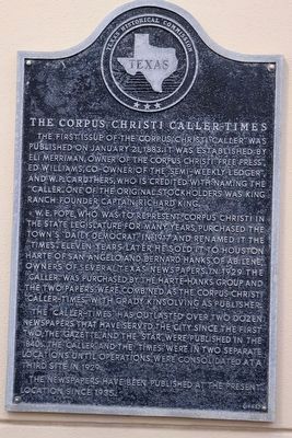 The Corpus Christi Caller-Times Marker image. Click for full size.