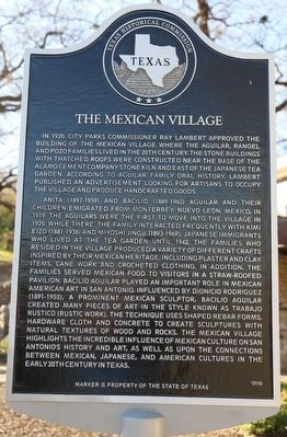 The Mexican Village Marker image. Click for full size.