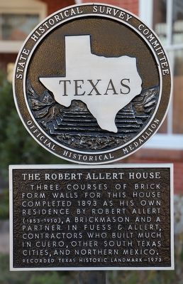 The Robert Allert House Marker image. Click for full size.