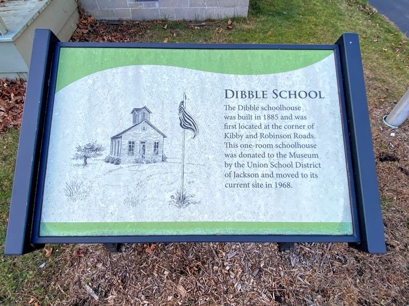 Dibble School Marker image. Click for full size.