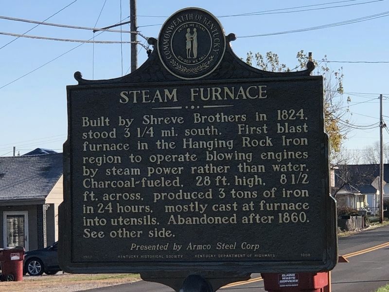 Steam Furnace Marker side image. Click for full size.
