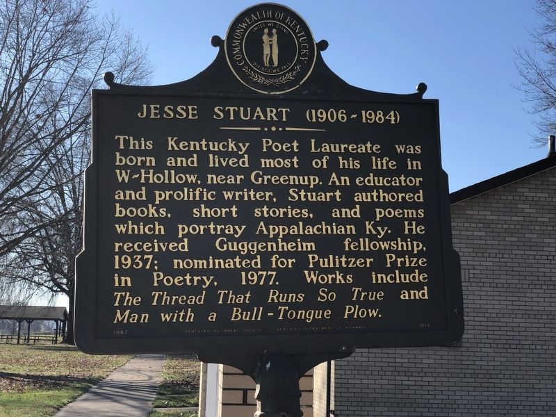 Jesse Stuart (1906-1984) Marker image. Click for full size.