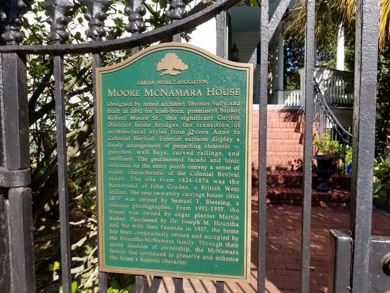 Moore McNamara House Marker image. Click for full size.