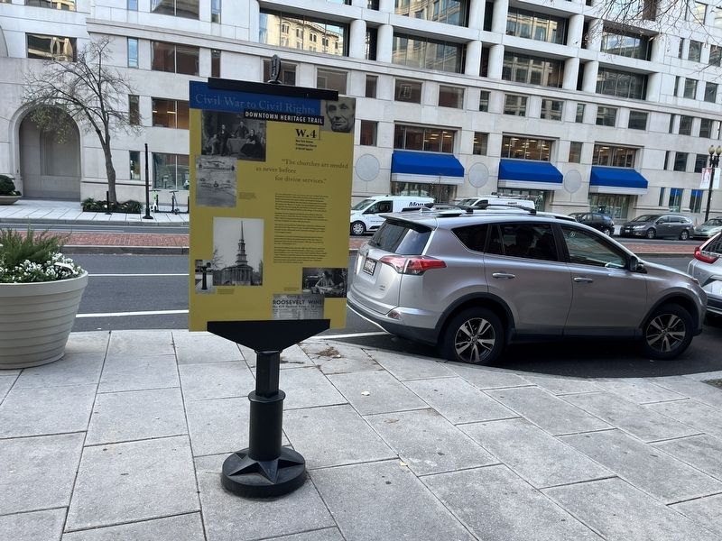 New York Avenue Presbyterian Church at Herald Square Marker image. Click for full size.