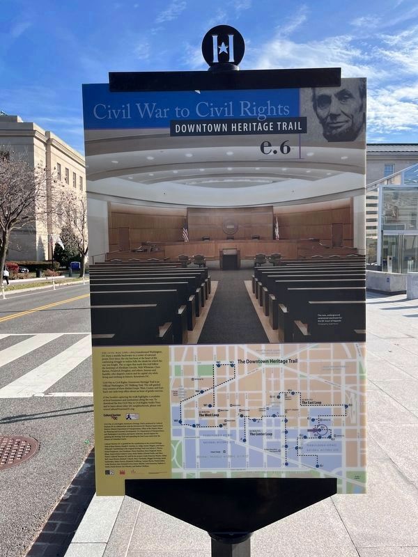 A Courthouse Reborn Marker [Reverse] image. Click for full size.