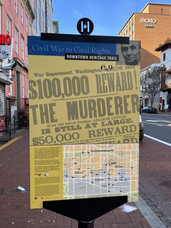 Mary Surratt's Boarding House Marker [Reverse] image. Click for full size.