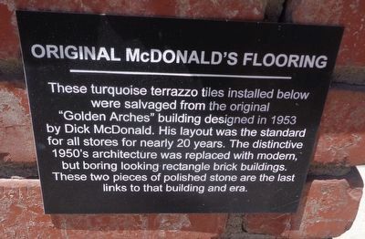 Original McDonald's Flooring Marker image. Click for full size.