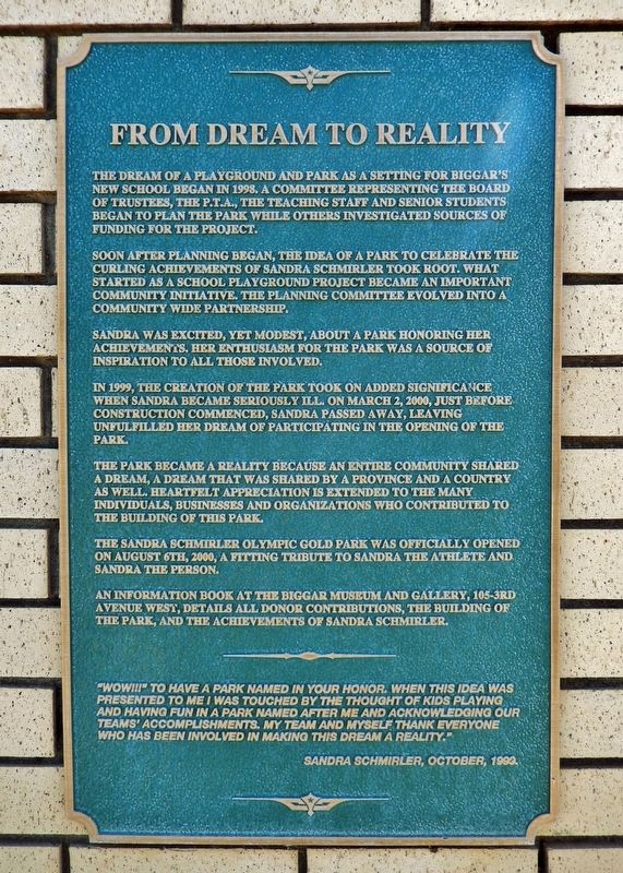 From Dream to Reality Marker image. Click for full size.