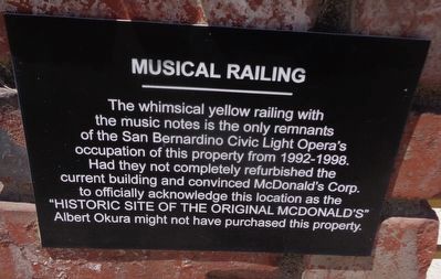 Musical Railing Marker image. Click for full size.