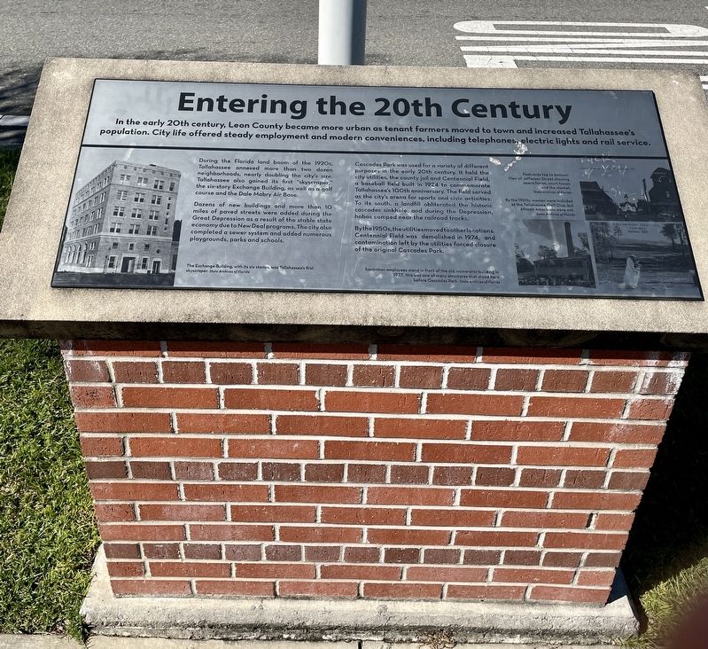 Entering the 20th Century Marker image. Click for full size.