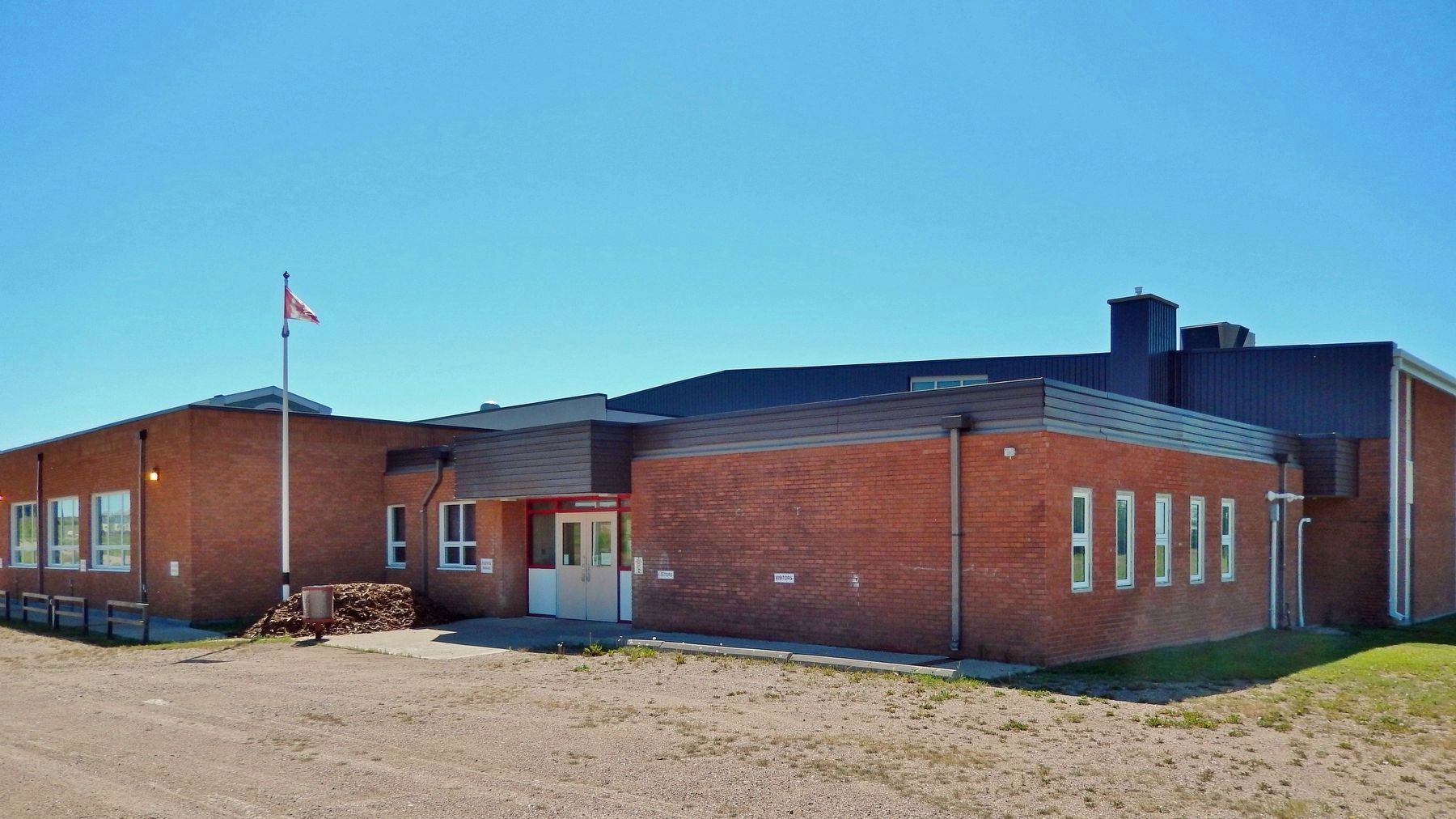 Cando Community School (<i>northwest elevation</i>) image. Click for full size.