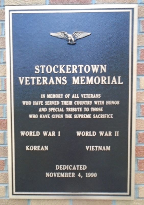 Stockertown Veterans Memorial image. Click for full size.