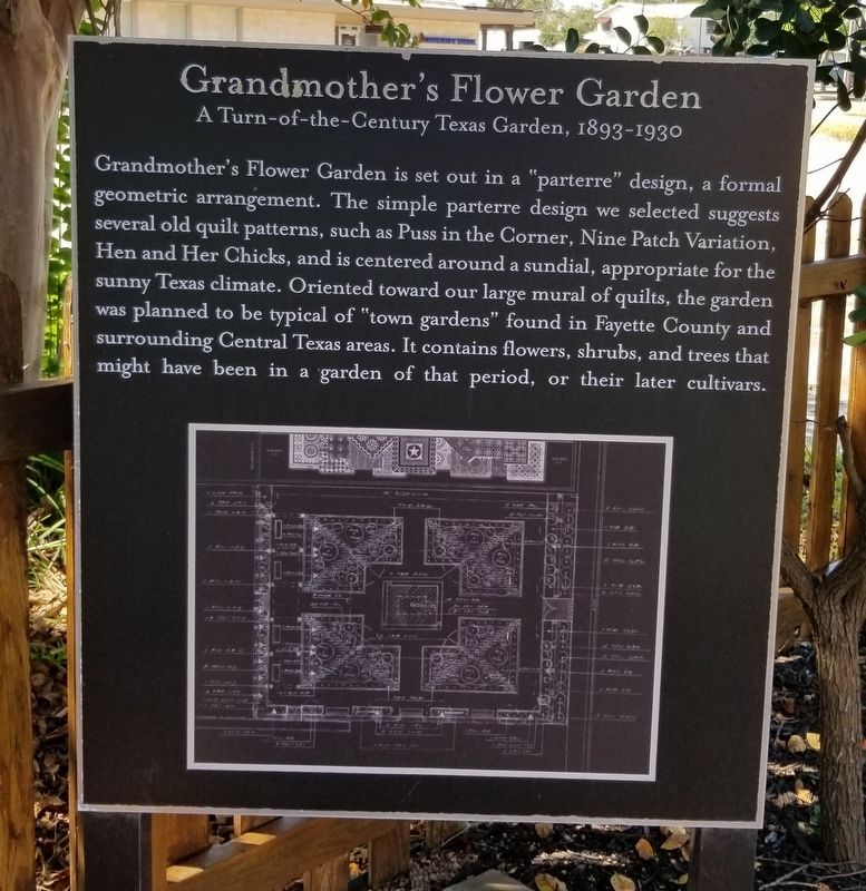 2nd Plaque - Grandmother's Flower Garden image. Click for full size.