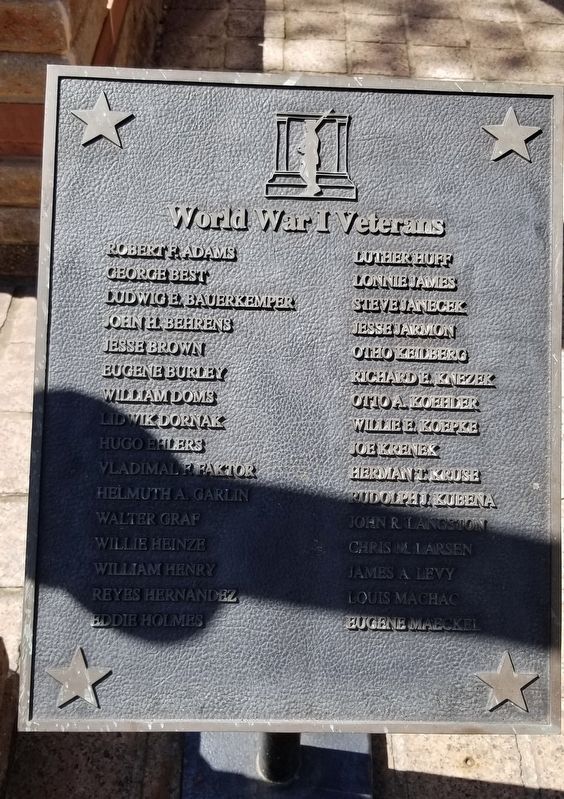 1st Plaque of Fayette County Veteran’s Names image. Click for full size.