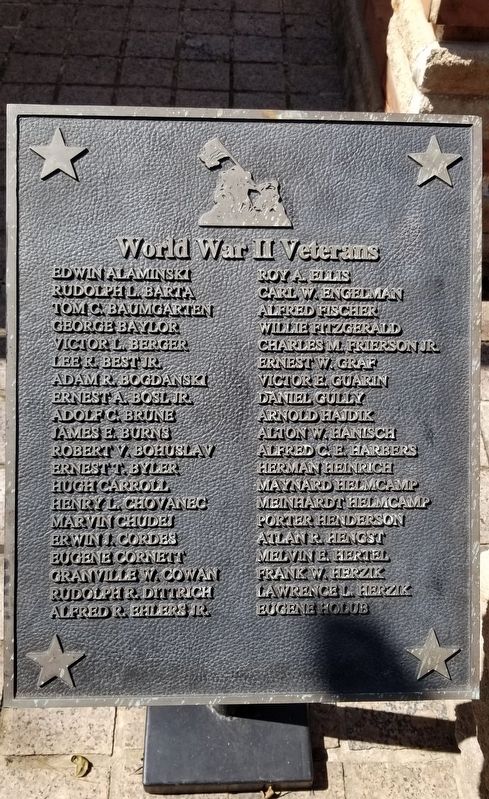 3rd Plaque of Fayette County Veteran’s Names image. Click for full size.