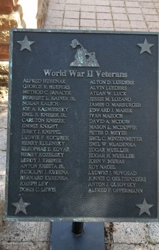 4th Plaque of Fayette County Veteran’s Names image. Click for full size.
