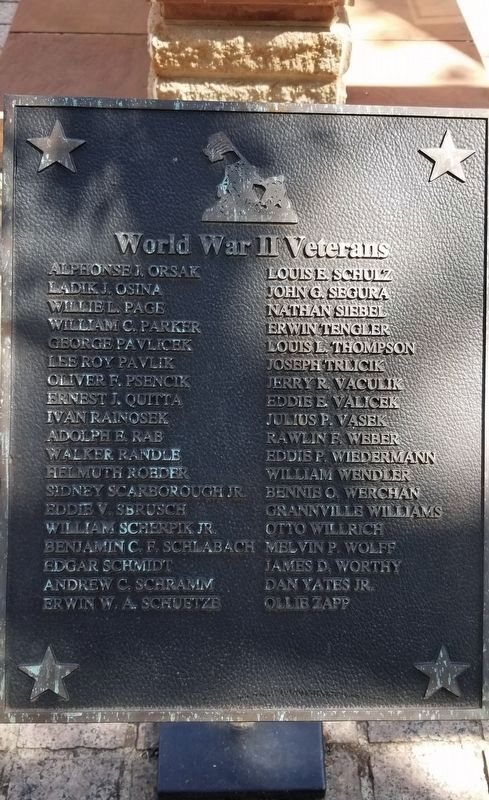 5th Plaque of Fayette County Veteran’s Names image. Click for full size.