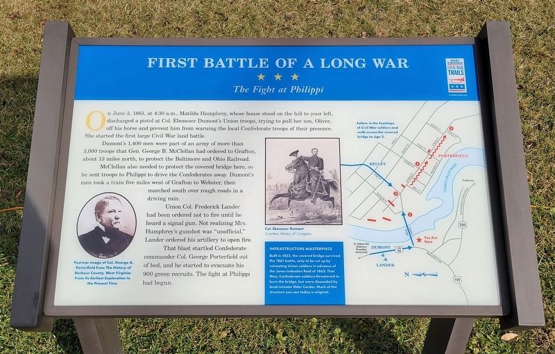 First Battle of a Long War Marker. Click for full size. First Battle of a Long War Marker image. Click for full size.