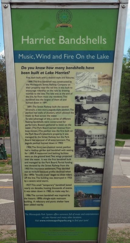 Harriet Bandshells Marker. Click for full size. Harriet Bandshells Marker image. Click for full size.