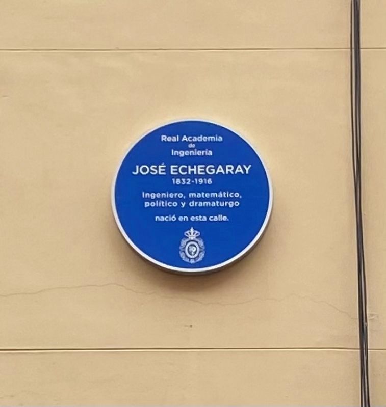 José Echegaray Marker. Click for full size. José Echegaray Marker image. Click for full size.