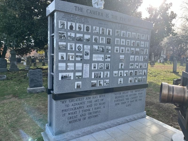 The Mathew Brady Memorial. Click for full size. The Mathew Brady Memorial image. Click for full size.