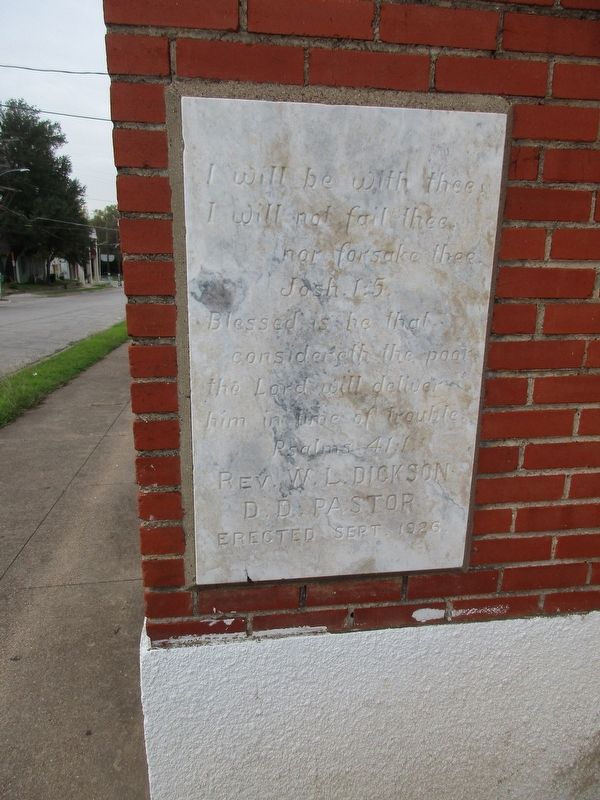Greater El Bethel Missionary Baptist Church corner stone image. Click for full size.