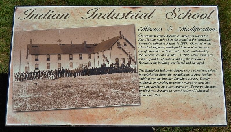 Indian Industrial School Marker image. Click for full size.