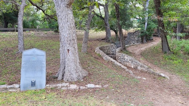 The Marker at the location of the Saltpetre manufacturing. Click for full size. The Marker at the location of the Saltpetre manufacturing image. Click for full size.