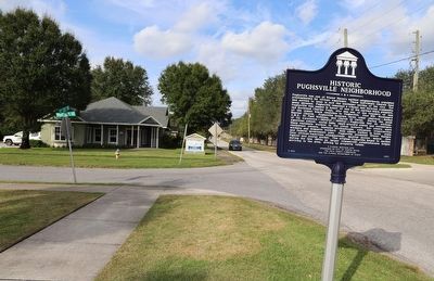Historic Pughsville Neighborhood Marker. Click for full size. Historic Pughsville Neighborhood Marker image. Click for full size.