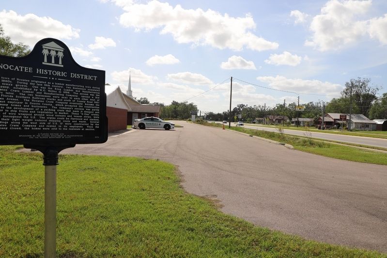 Nocatee Historic District / Nocatee Baptist Church Marker. Click for full size. Nocatee Historic District / Nocatee Baptist Church Marker image. Click for full size.